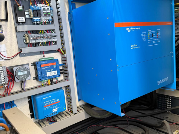 Industrial standby generator installation