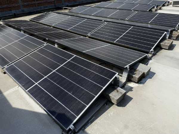 Commercial solar PV installation